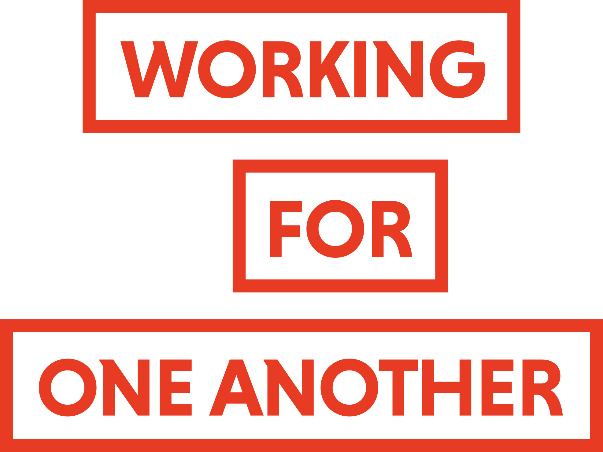 SAK's slogan Working for one another, vertical, jpg