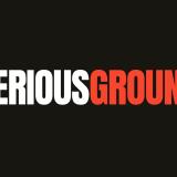 Logo #SeriousGrounds on black background.