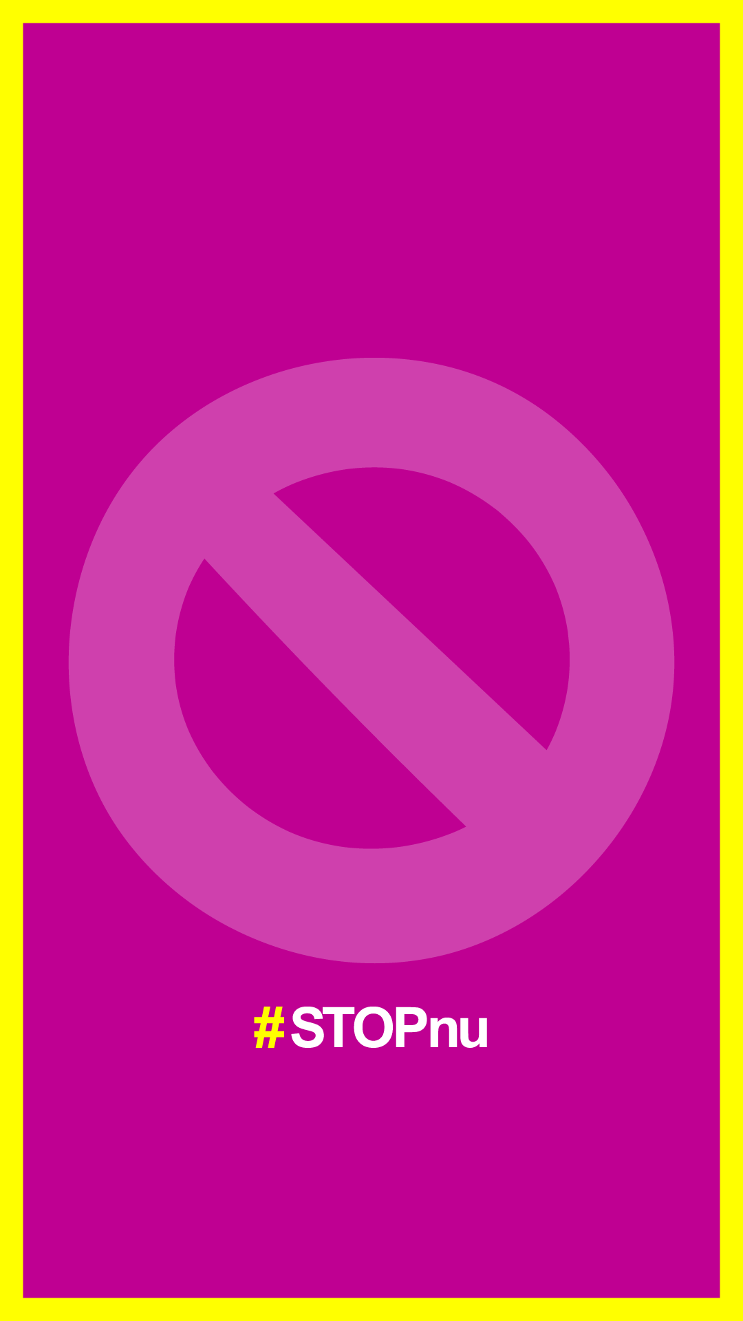 STOP nu! -logotyp på svenska utan text.
