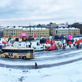 Senaatintori ennen #äänityöttömälle-tapahtumaa. Kuvaaja: Sergei Julle / SAK