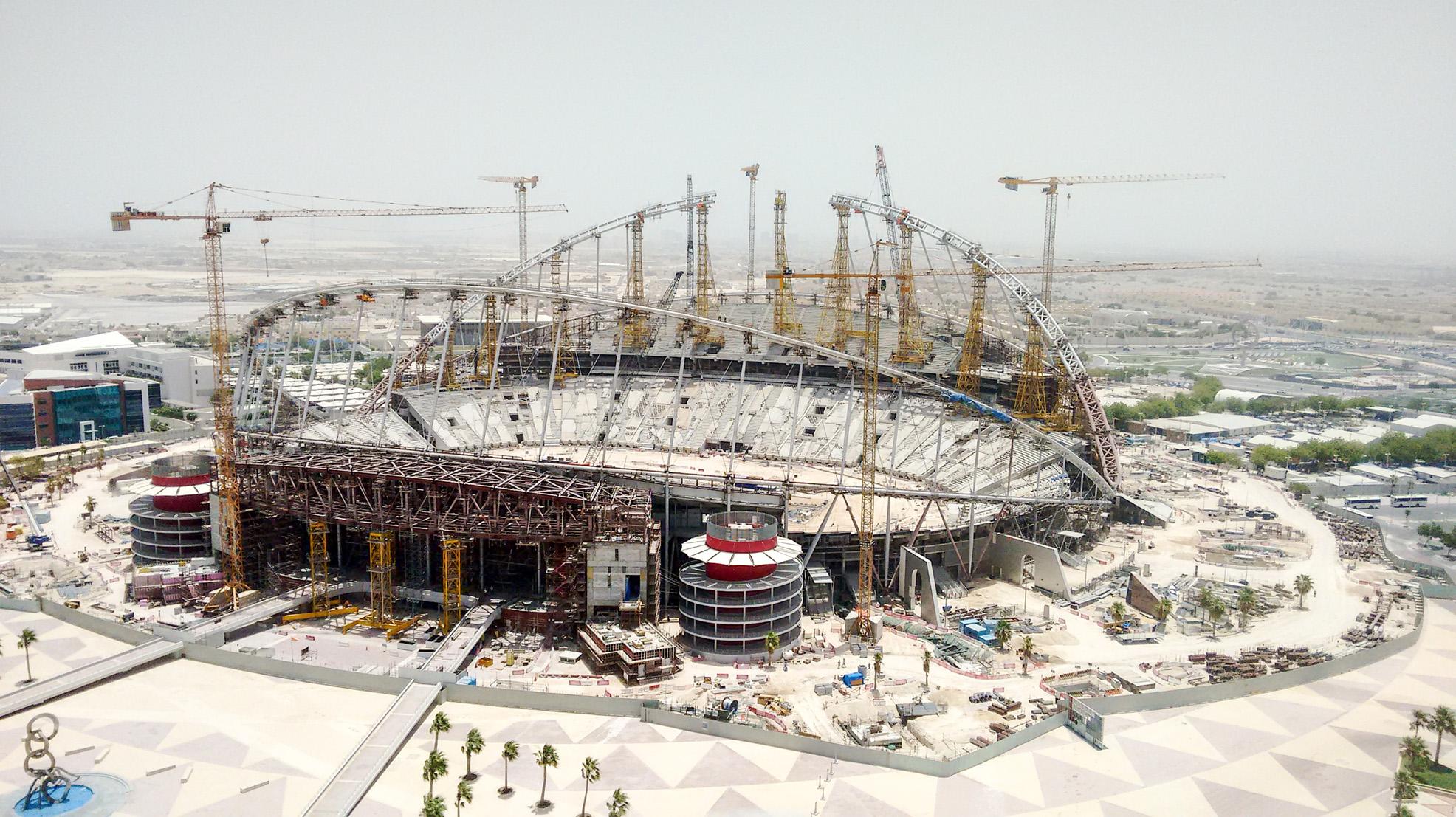 Khalifa-stadion Qatarin pääkaupungissa Dohassa remontoitiin vuonna 2016