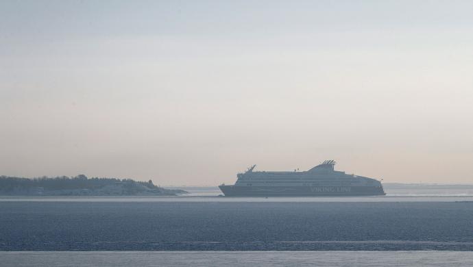 Viking Linen laiva Itämerellä. 