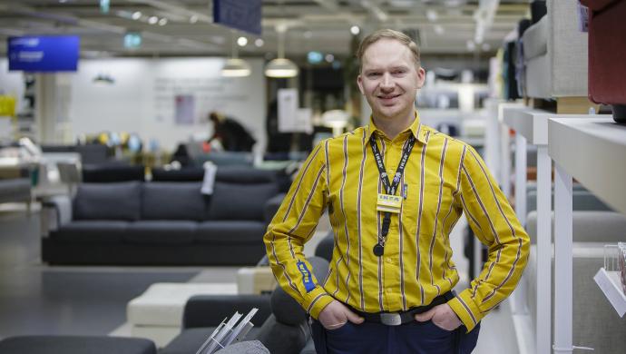 Marcus Krogell är huvudförtroendeman på Ikea i Finland