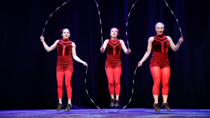 Sorin sirkus SAK:n edustajakokouksessa 2016. Kuva: Patrik Lindström