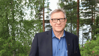 SAK:n hallituksen varapuheenjohtaja Matti Huutola SAK:n edustajistossa toukokuussa Kiljavalla.