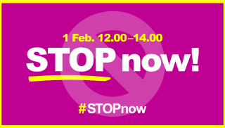 STOP now demonstration on 1 February in Helsinki