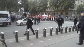 Mielenosoitus Pariisissa Ranskan työlainsäädännön uudistusta vastaan. Kuvaaja: Virpi Latva.